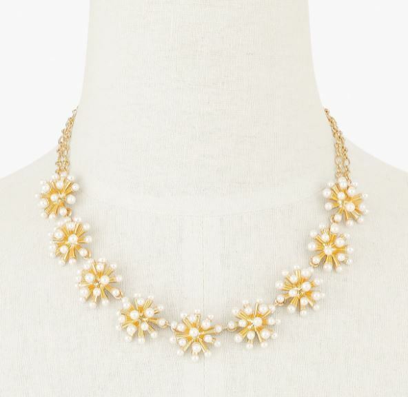 TALBOTS PEARL BURSTS SHORT NECKLACE