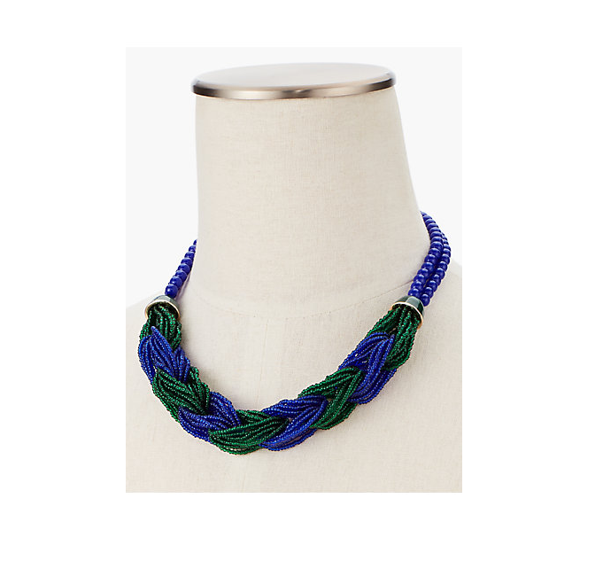 TALBOTS Braided Seed-Bead Torsade Necklace