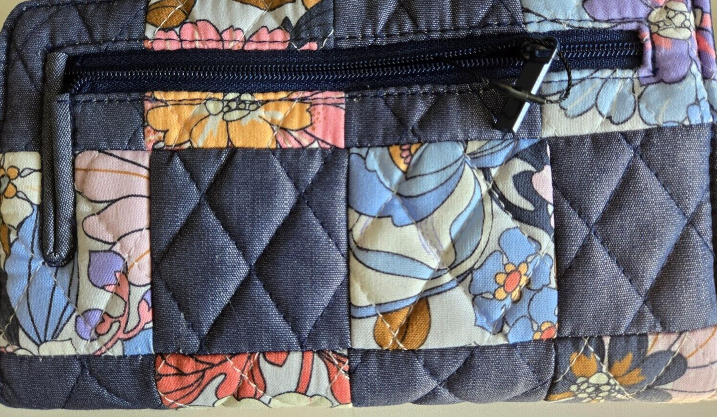 Vera Bradley RFID Turnlock Zip Wallet, Aloha Blooms Patchwork