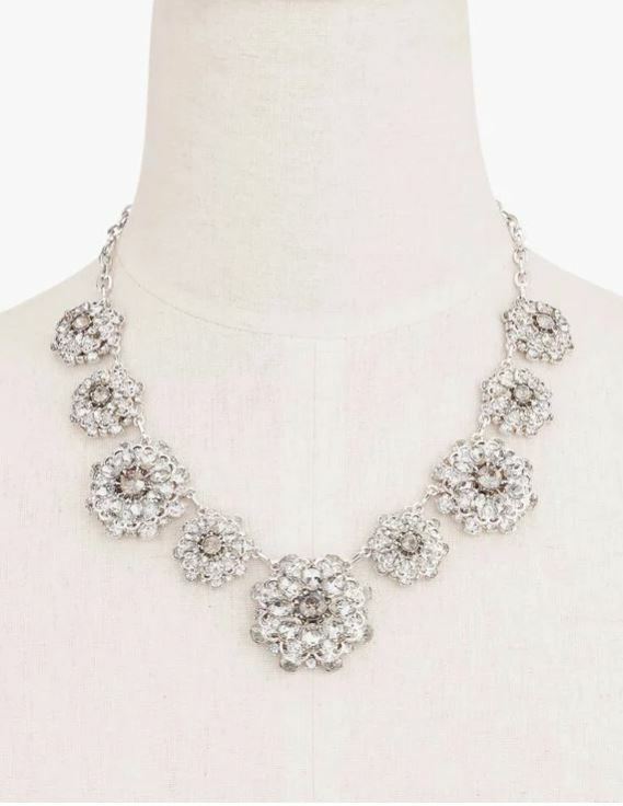 TALBOTS CRYSTAL CLUSTERS NECKLACE