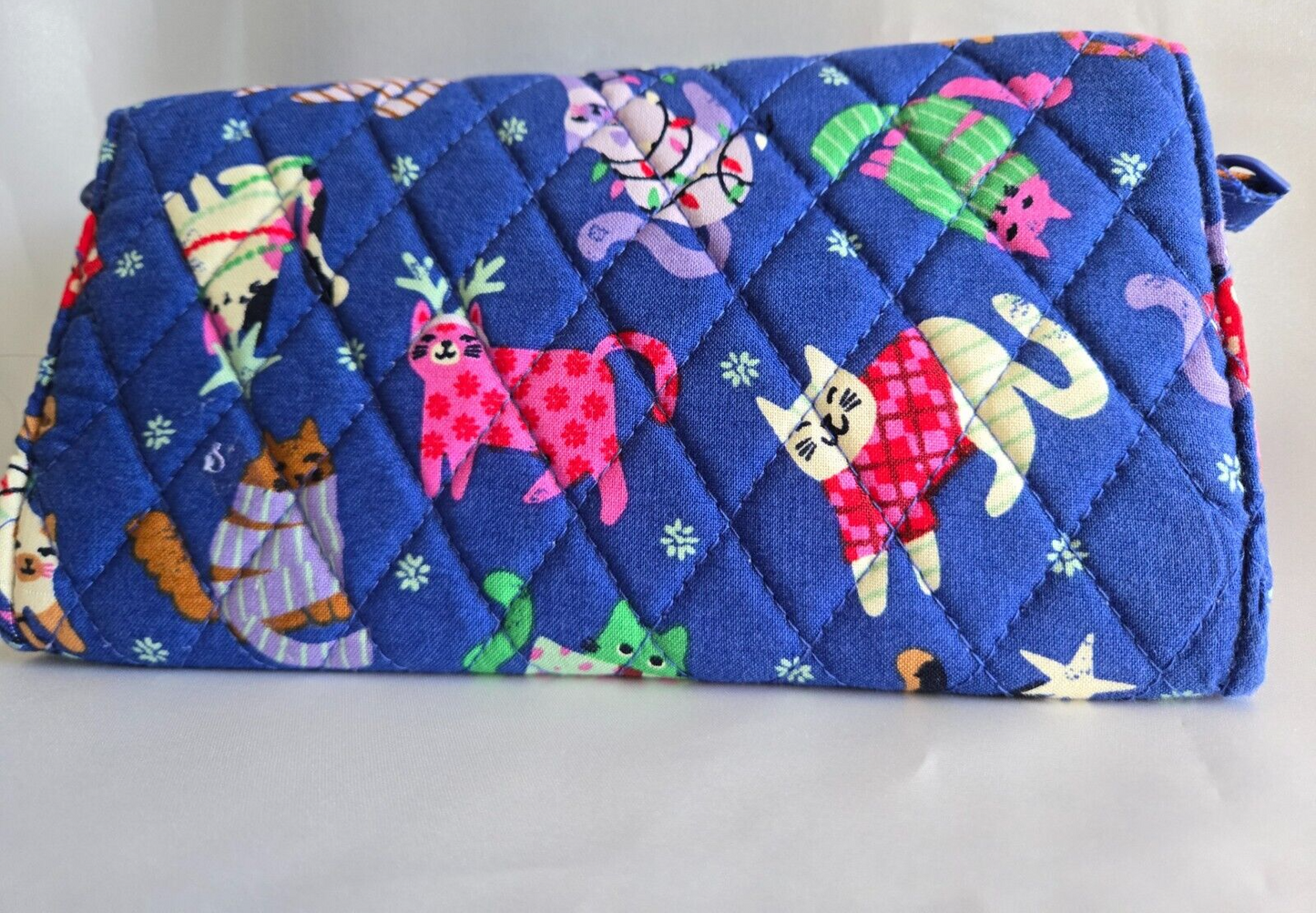 Vera Bradley Wallet Crossbody, Catnip Christmas