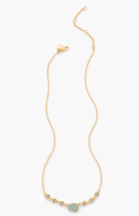 TALBOTS GEO STONE PENDANT NECKLACE