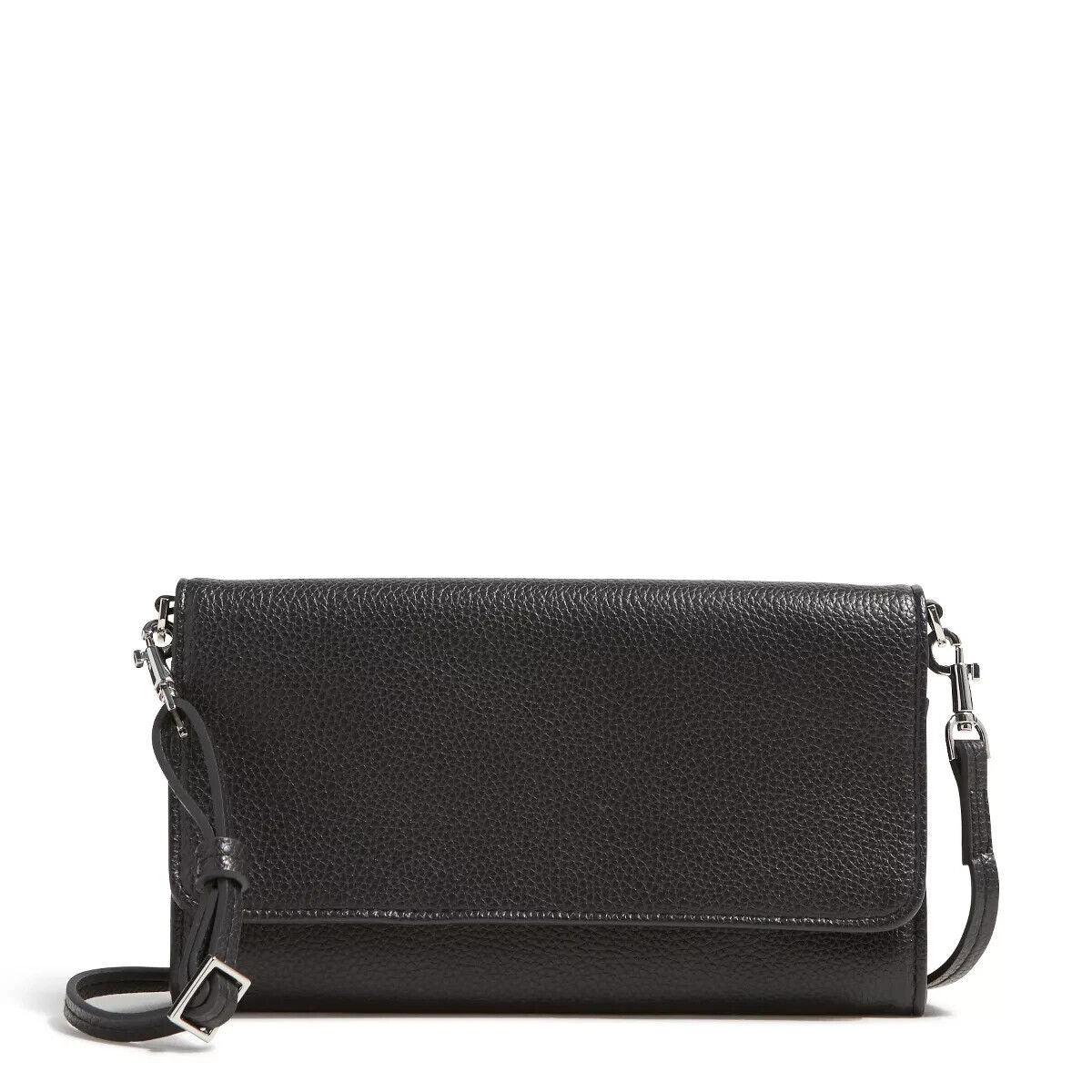 Vera Bradley Faux Leather Wallet Crossbody, Moonless Night