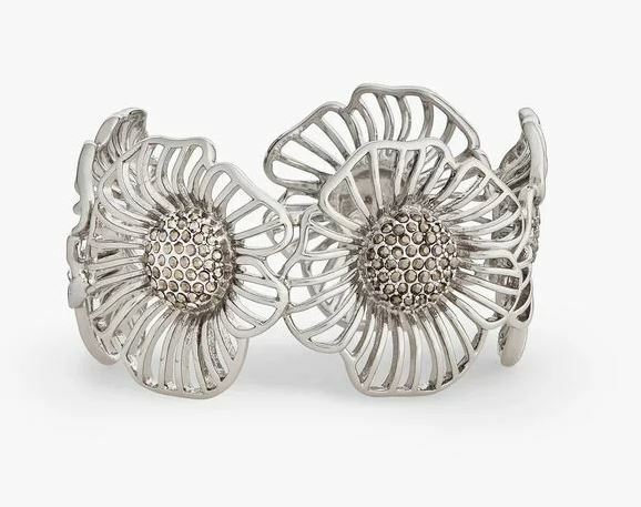 TALBOTS FILIGREE FLOWER CUFF