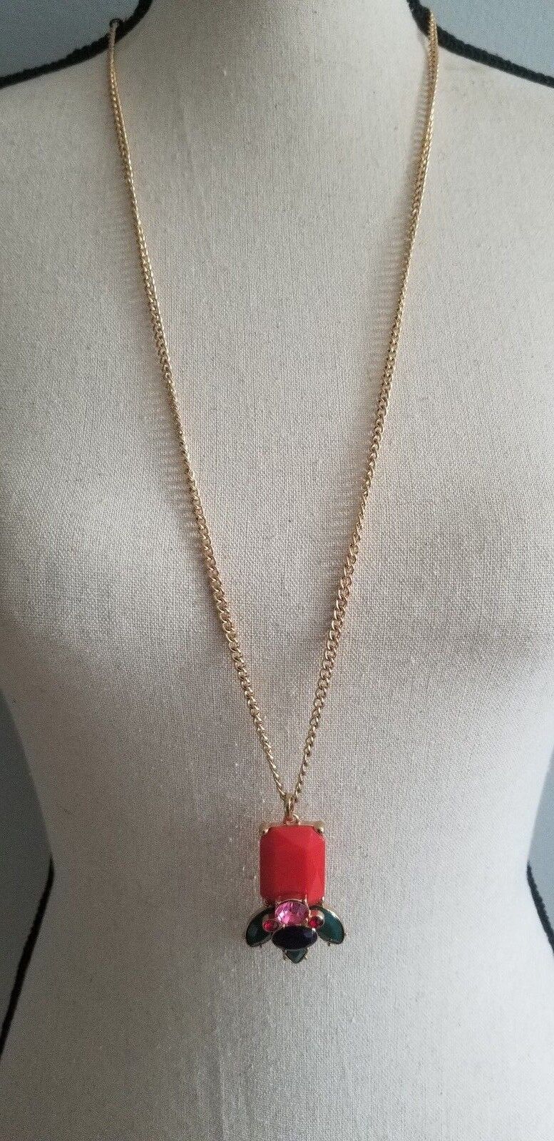 TALBOTS Bead-Drop Pendant Necklace