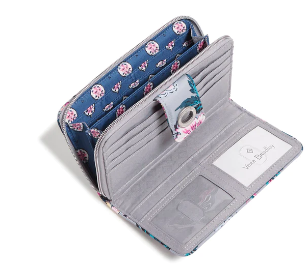 Vera Bradley RFID Turnlock Wallet, Parisian Bouquet