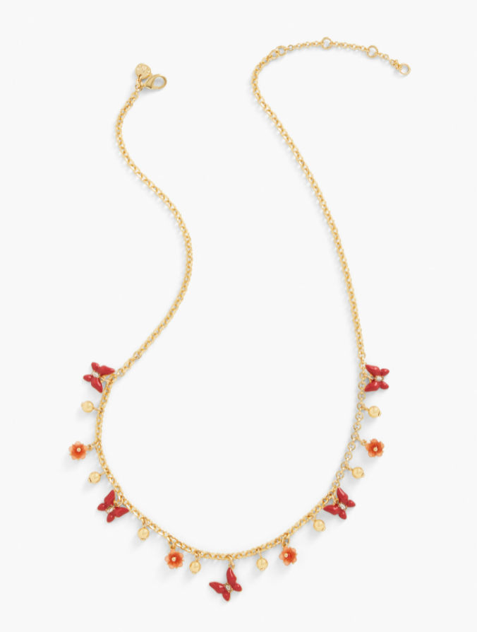 TALBOTS BLOSSOM CHARM NECKLACE