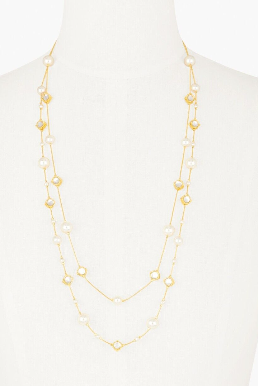 TALBOTS ICE PRINCESS PEARL ILLUSION NECKLACE