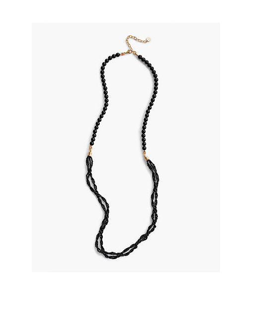TALBOTS Long Double-Strand Seed-Bead Necklace