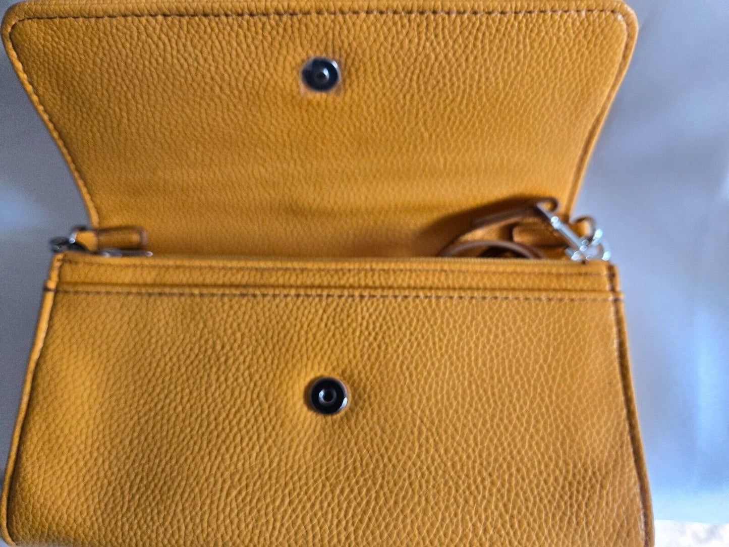Vera Bradley Women's Faux Leather Wallet Crossbody, Sunflower