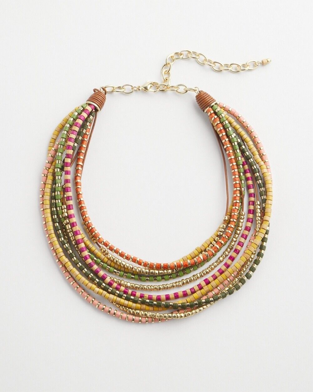 CHICO'S BEADED MULTICOLOR NECKLACE
