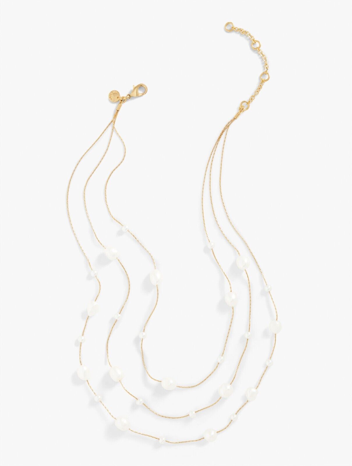 TALBOTS CLASSIC PEARL ILLUSION NECKLACE