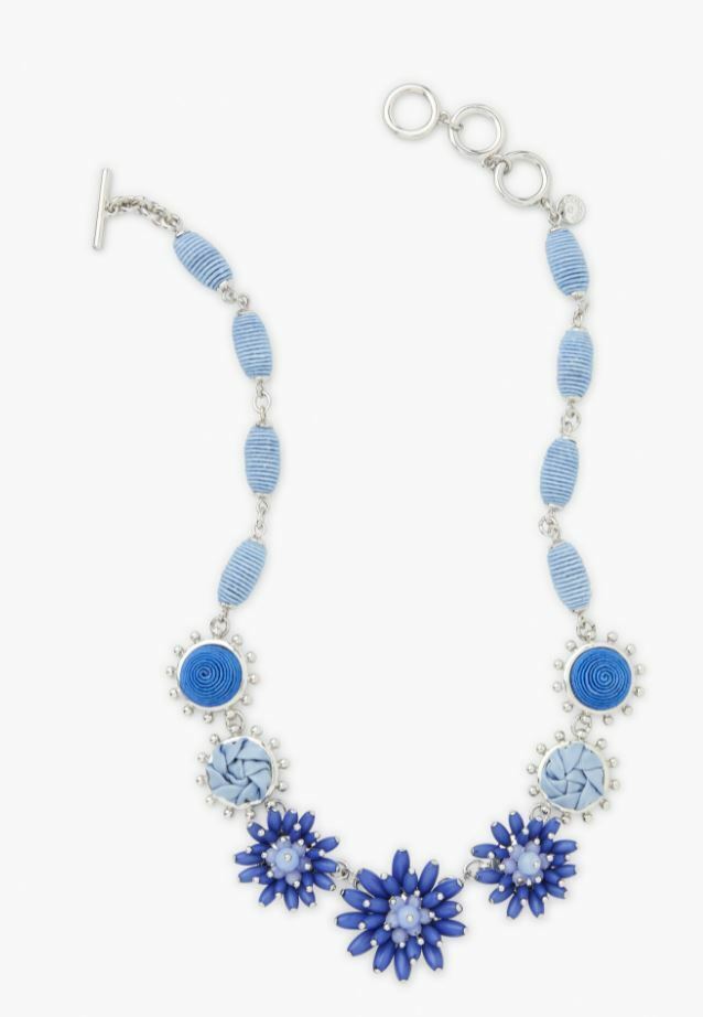 TALBOTS DENIM BLUES STATEMENT NECKLACE