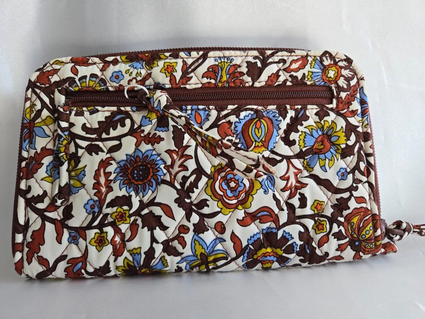 Vera Bradley Large Tab Wallet, Marrakesh Vines Cream