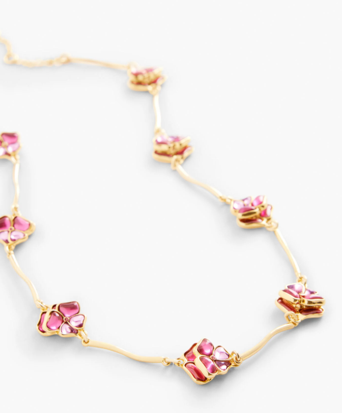 TALBOTS FLORAL NECKLACE
