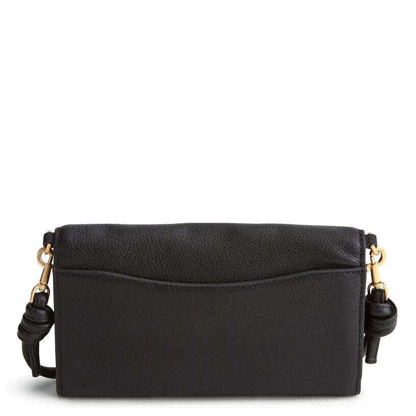 Vera Bradley Wildwood Wallet Crossbody, Moonless Night in Leather