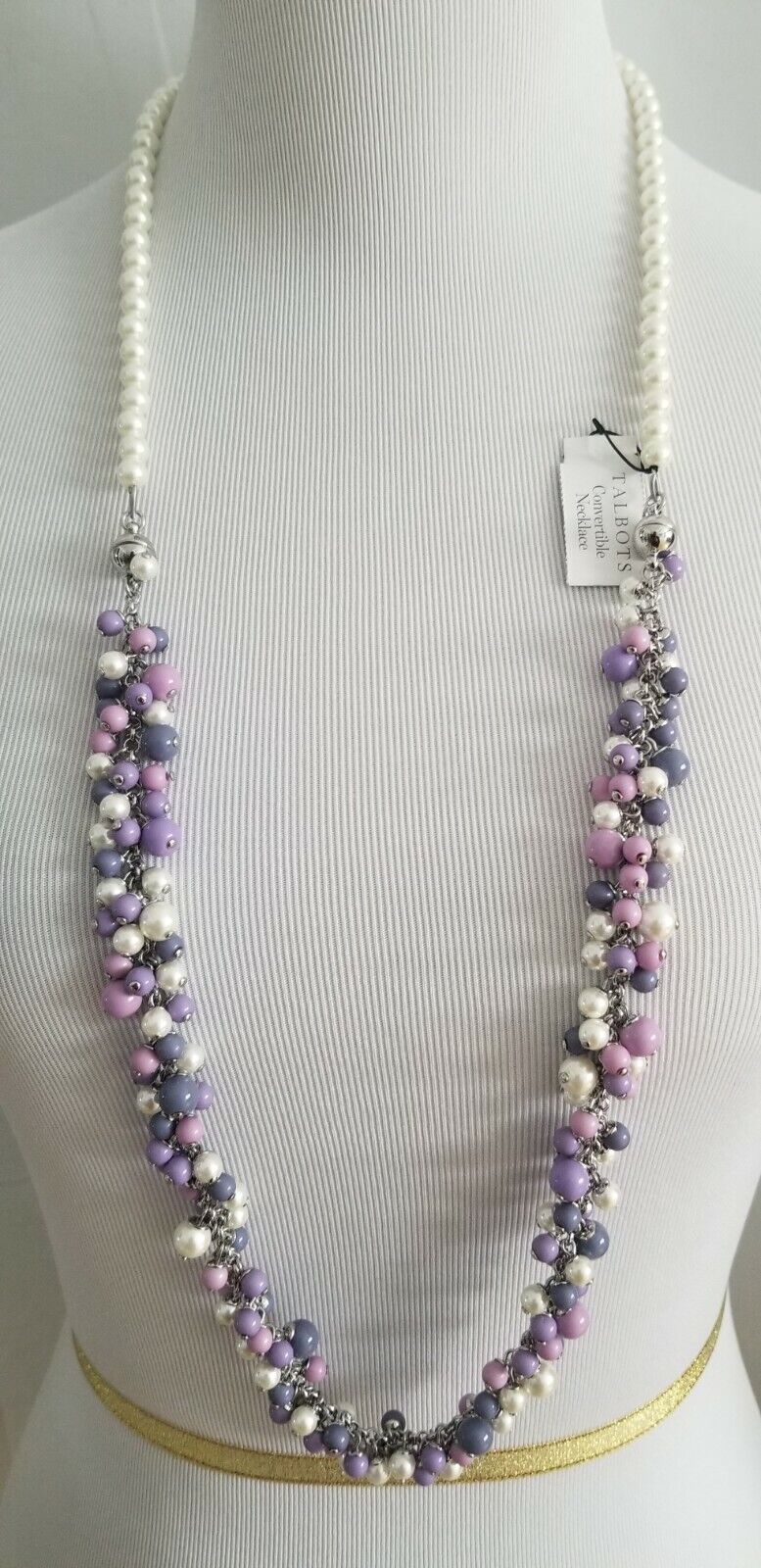 TALBOTS BEADED LONG NECKLACE