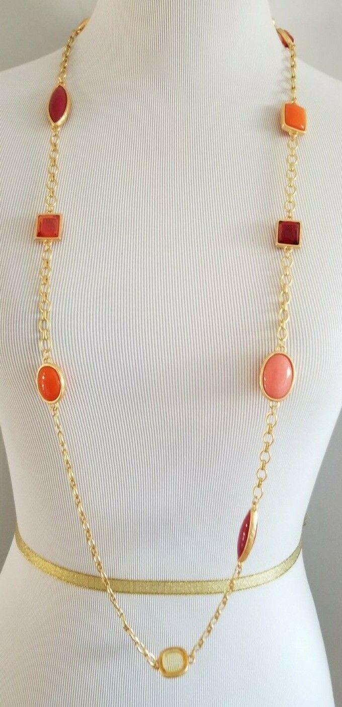 CHICO'S WARM MULTICOLORED CONVERTIBLE NECKLACE