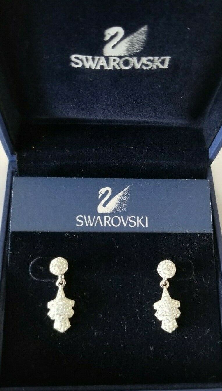 SWAROVSKI FLAKE PIERCED EARRINGS