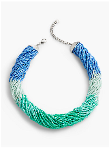 TALBOTS Mardi Gras Twist Necklace