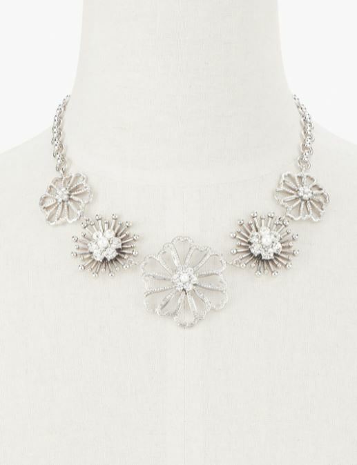 TALBOTS BURSTING BLOOMS SHORT NECKLACE