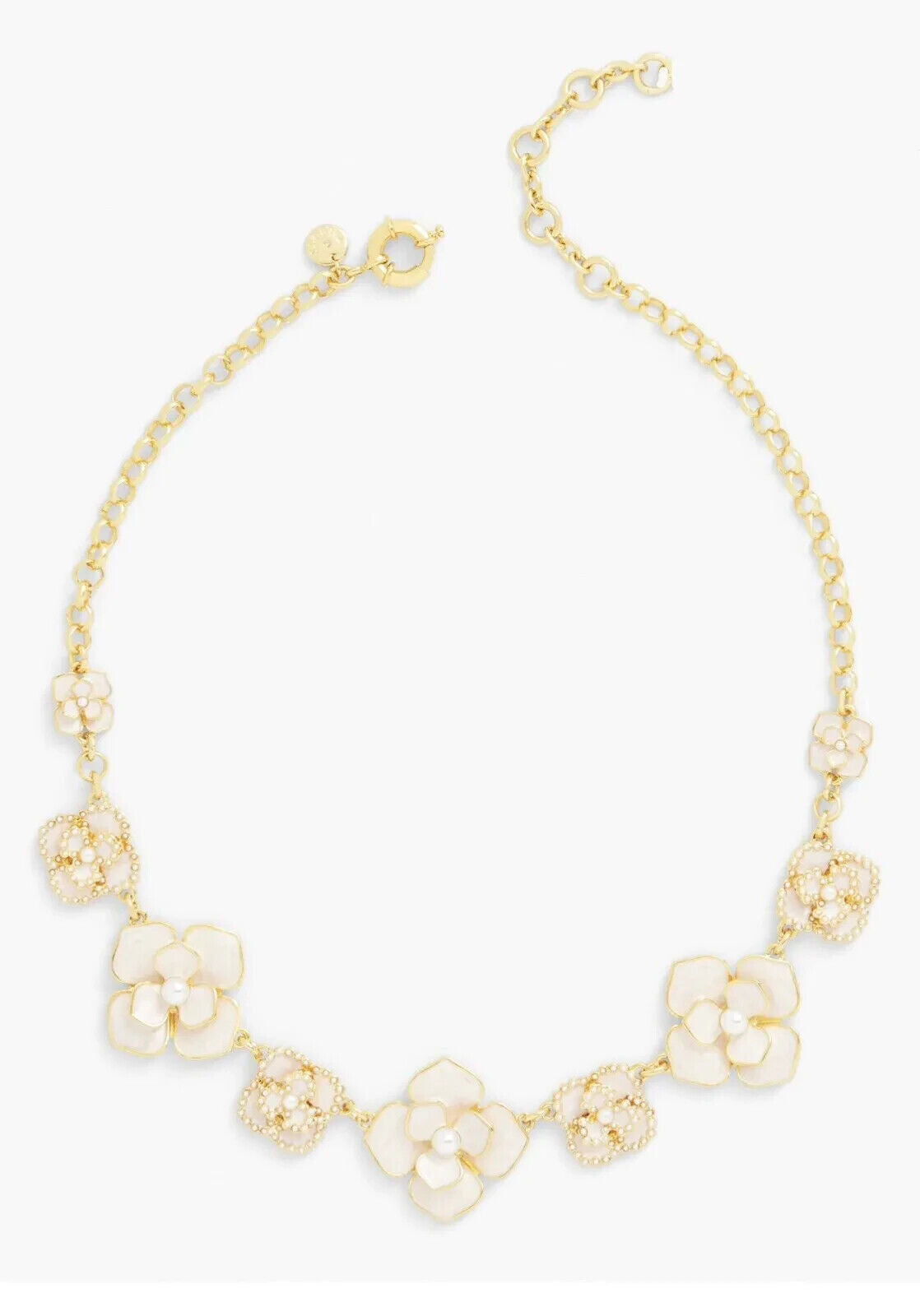 TALBOTS MIXED PETALS STATEMENT NECKLACE