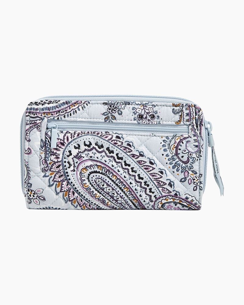 Vera Bradley RFID Turnlock Wallet, Soft Sky Paisley