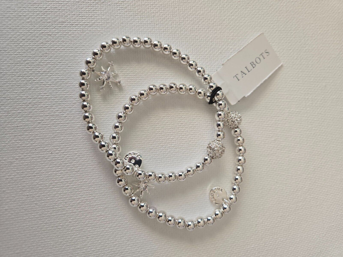 TALBOTS BEADED STRETCH BRACELET SET