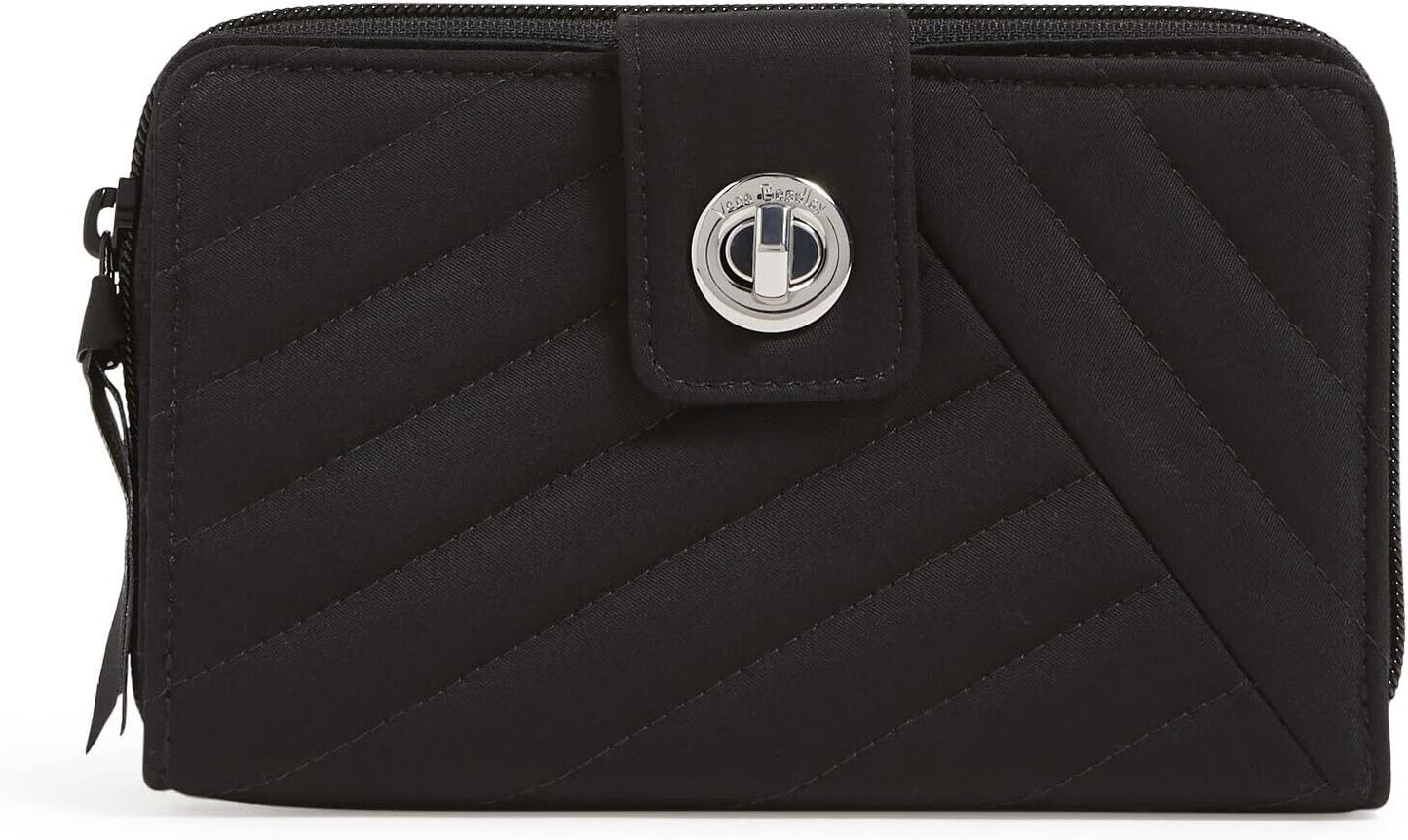 Vera Bradley RFID Turnlock Wallet, Black