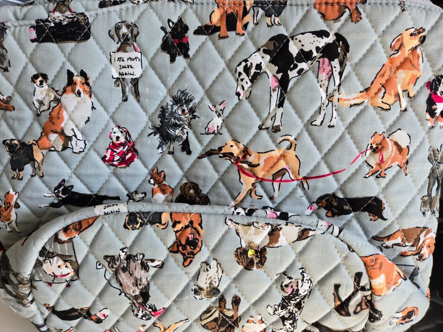 Vera Bradley Bucket Crossbody Bag, Dog Show