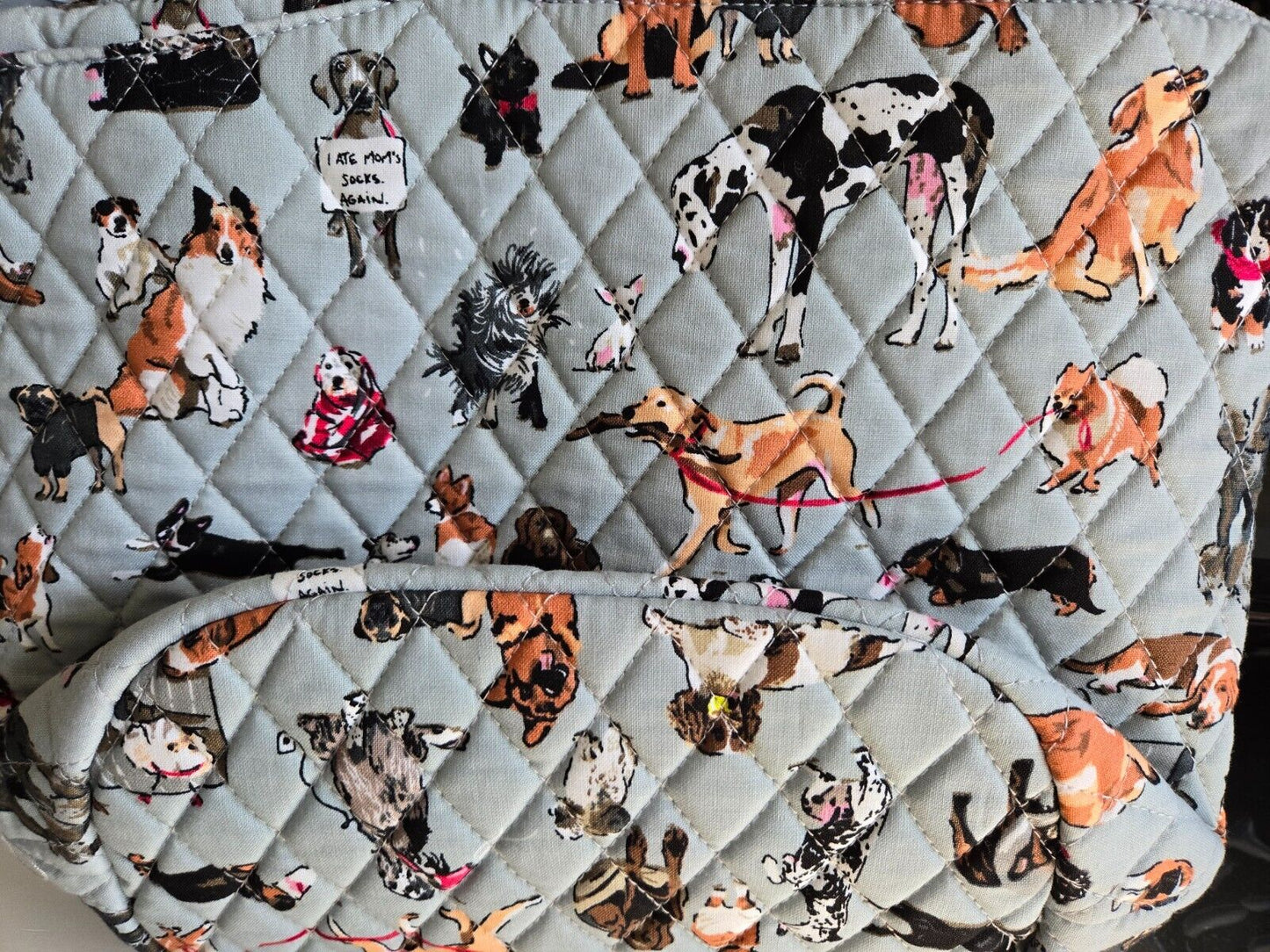 Vera Bradley Bucket Crossbody Bag, Dog Show