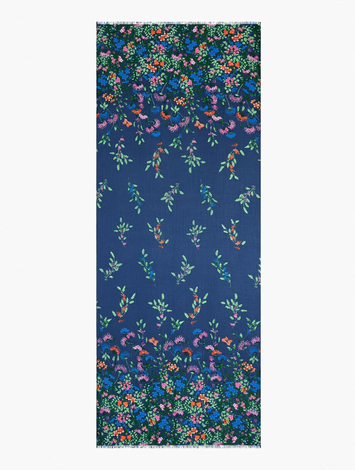 TALBOTS FALLING FLORAL OBLONG SCARF