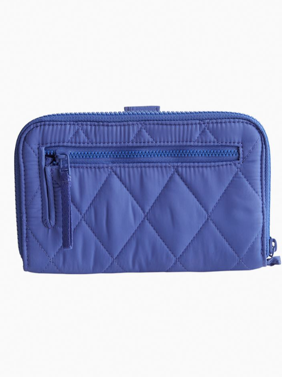 Vera Bradley Large Tab Wallet in Nylon, Deep Ultramarine