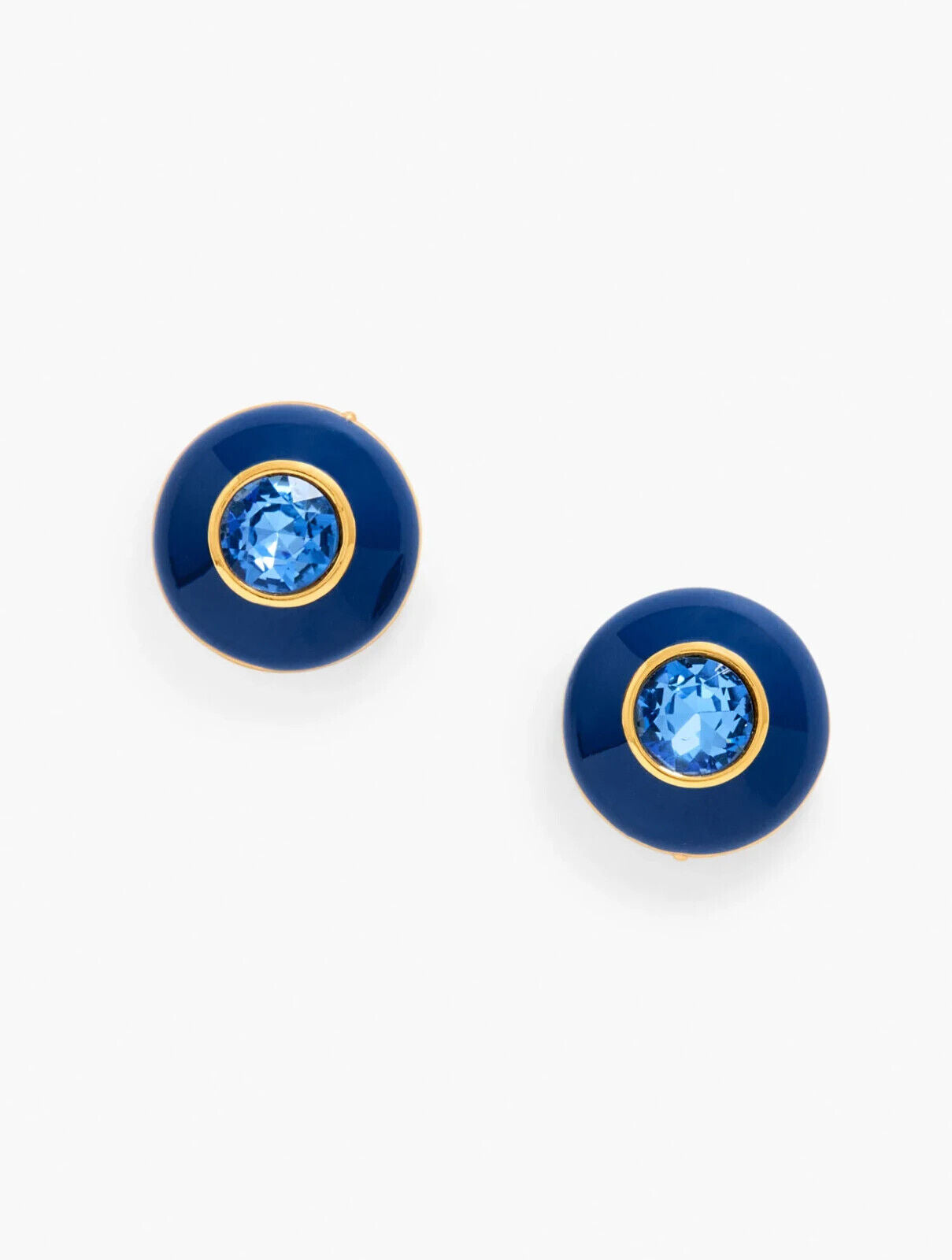 TALBOTS ENAMEL PAVE STUD EARRINGS