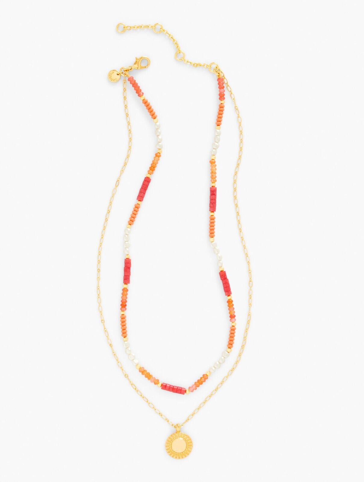 TALBOTS MAUI MIX LAYERED NECKLACE