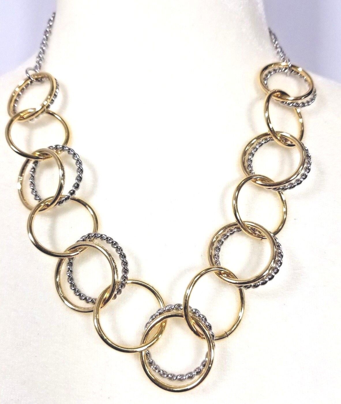 TALBOTS Two-Tone Links Necklace