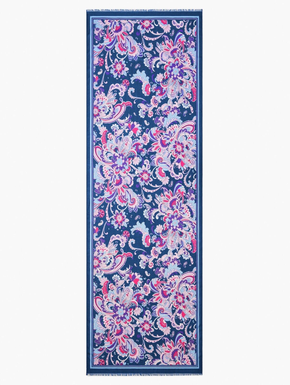 TALBOTS SWIRL FLORAL OBLONG SCARF