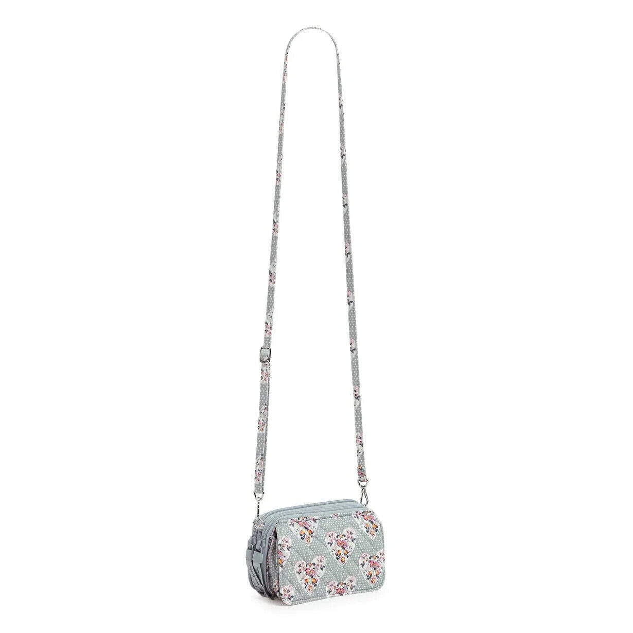 Vera Bradley Winter Forest Pattern RFID 3-in-1 Crossbody, Mon Amour Gray