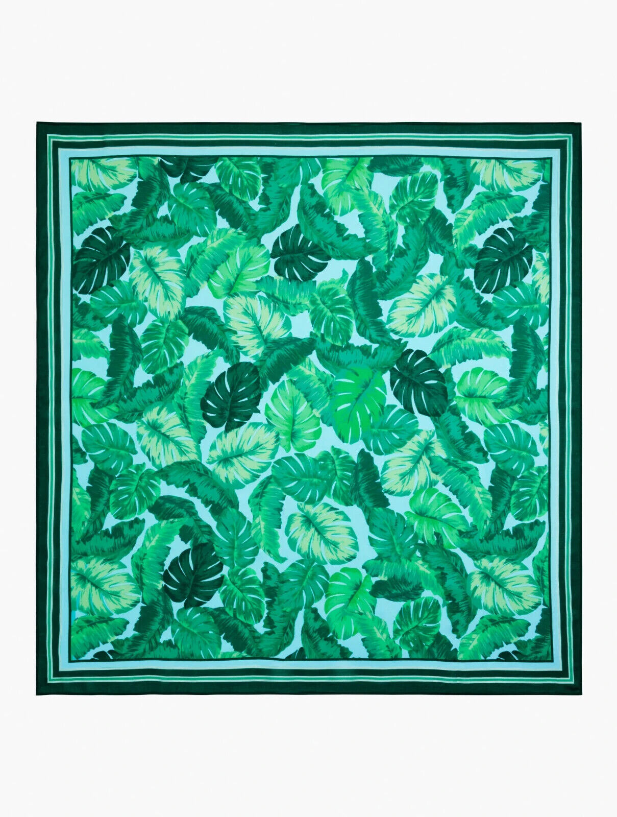 TALBOTS ISLE FRONDS SQUARE SCARF
