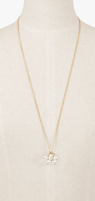 TALBOTS PEARL CLUSTER PENDANT