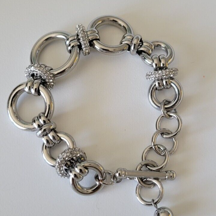 TALBOTS SILVER TONE LINKS BRACELET