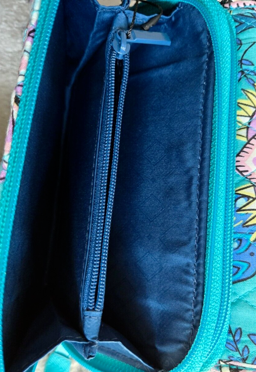 Vera Bradley RFID 3-in-1 Crossbody Purse, Peacock Garden
