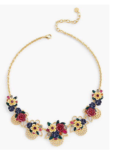 TALBOTS Filigree Statement Necklace