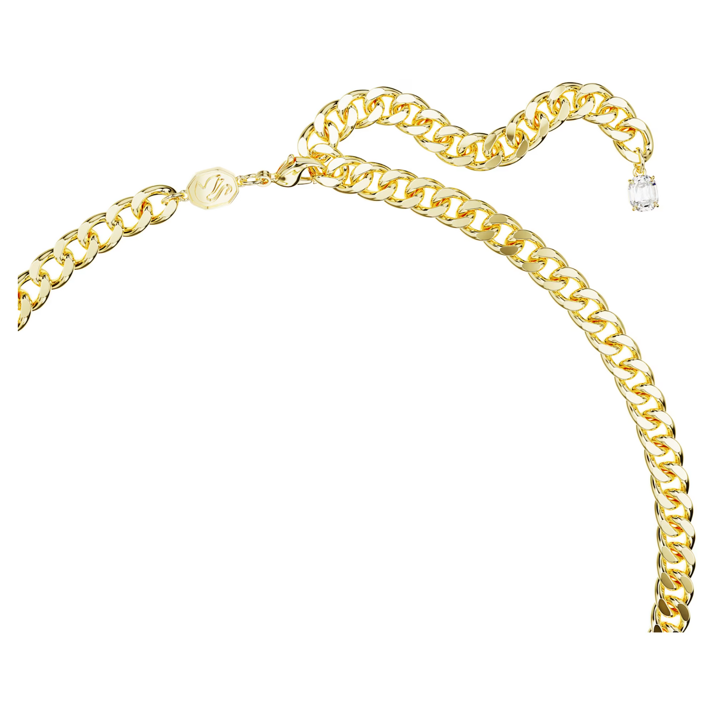 Swarovski Millenia necklace Octagon cut, Green, Gold-tone plated