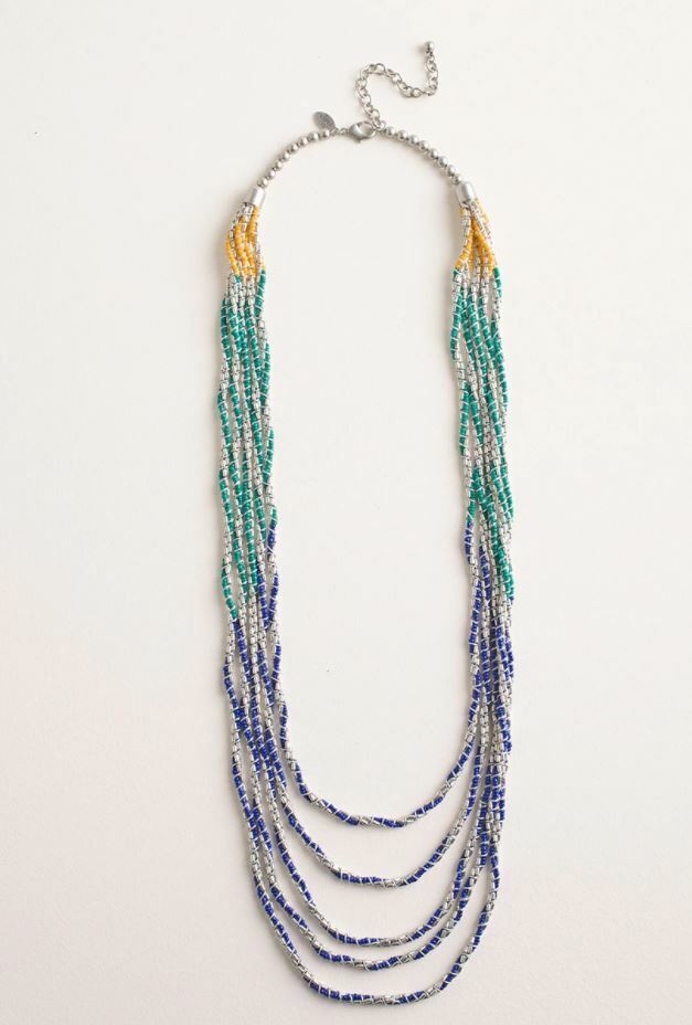 CHICO'S MULTISTRAND BEADED NECKLACE