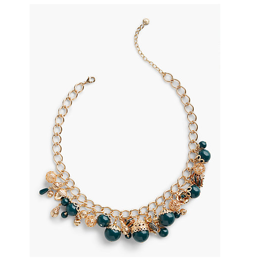 TALBOTS Filigree Charm Necklace