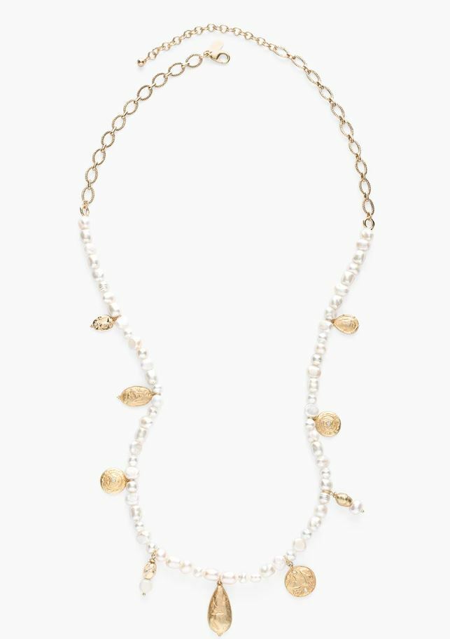 CHICO'S LONG FAUX-PEARL SINGLE-STRAND NECKLACE