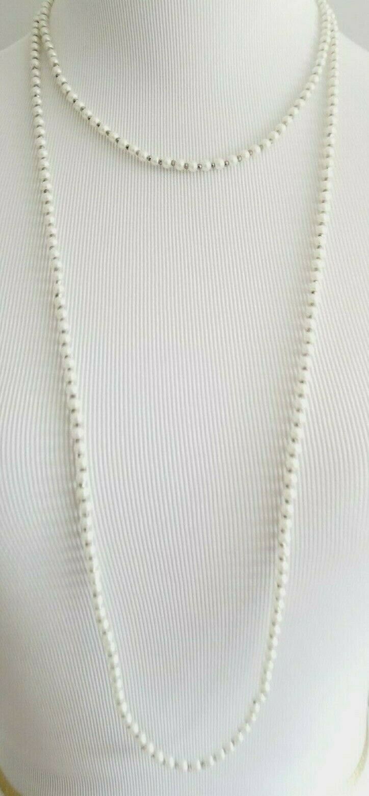 ANN TAYLOR PEARL LONG NECKLACE