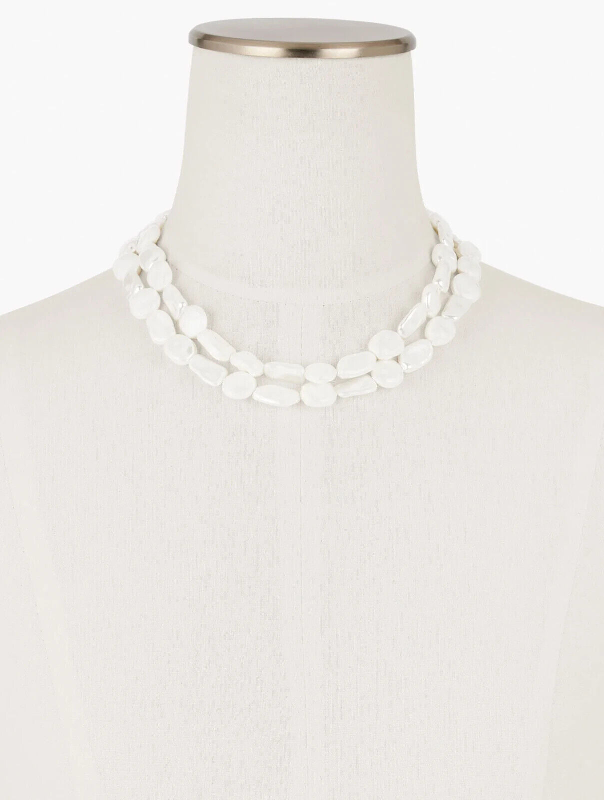 TALBOTS LAYERED MULTI BEAD NECKLACE