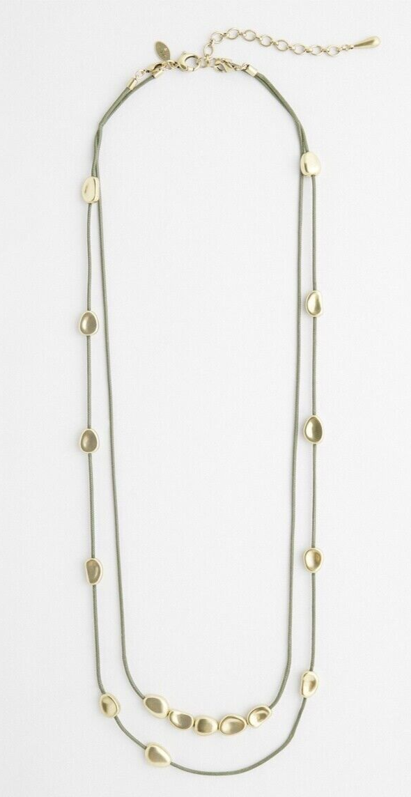CHICO'S CONVERTIBLE DOUBLE STRAND NECKLACE